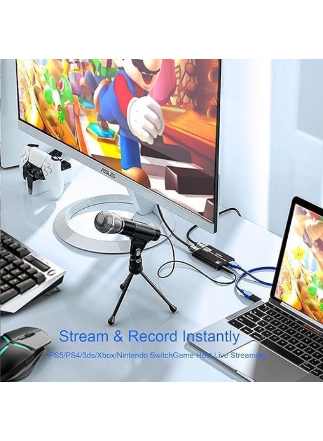 4K HDMI to USB 3.0 Video Capture Card - 1080P 60FPS Game & Screen Capture Device for Live Streaming - Image 3